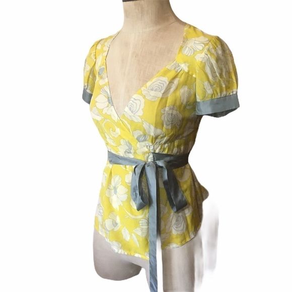 Anthropologie By Odille Lambeth Palace Wrap Blouse - Picture 4 of 10